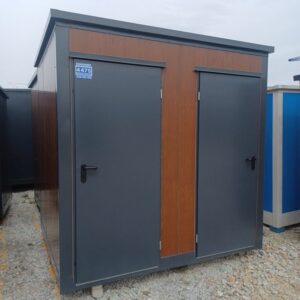 Contenitore sanitario doppio con 2 scomparti: WC e doccia.